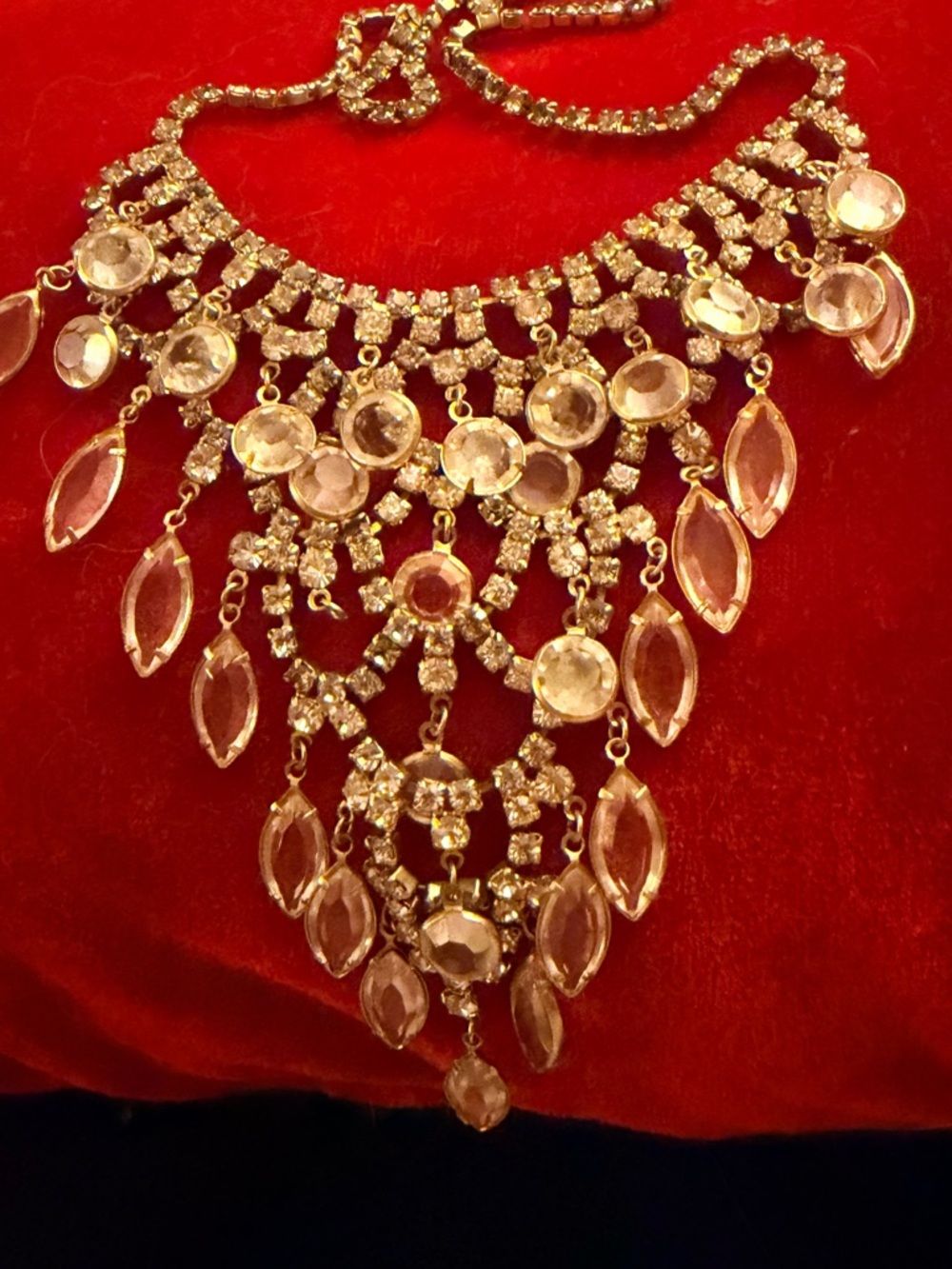 Gold-Tone Juliana Crystal Statement Necklace, Earrings and Bracelet